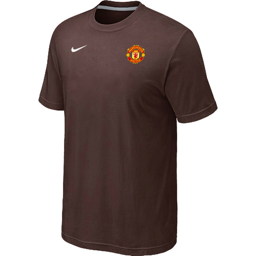 Nike Club Team Manchester United Men T-Shirt Brown