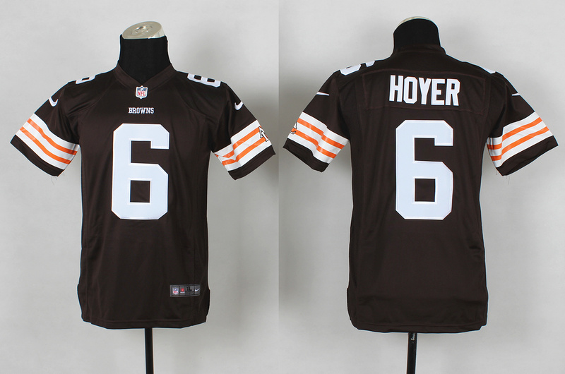 Nike Browns 6 Hoyer Brown Youth Jerseys