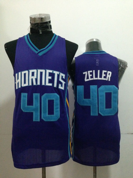 Charlotte Hornets 40 Zeller Purple New Revolution 30 Jerseys