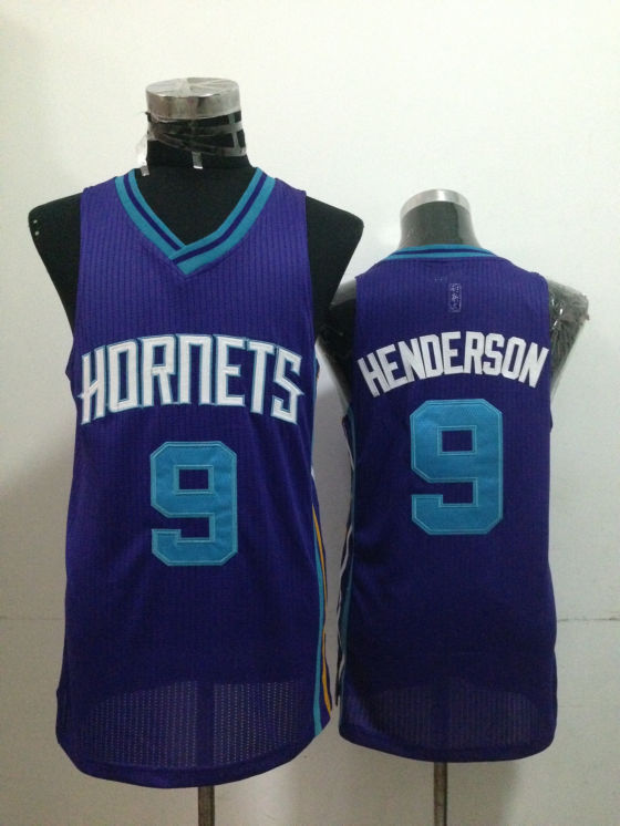 Charlotte Hornets 9 Henderson Purple New Revolution 30 Jerseys