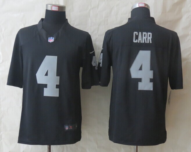 Nike Raiders 4 Carr Black Limited Jerseys