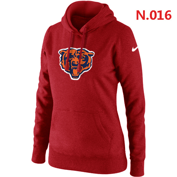 Chicago Bears Women's Nike Club Rewind Pullover Hoodie Red