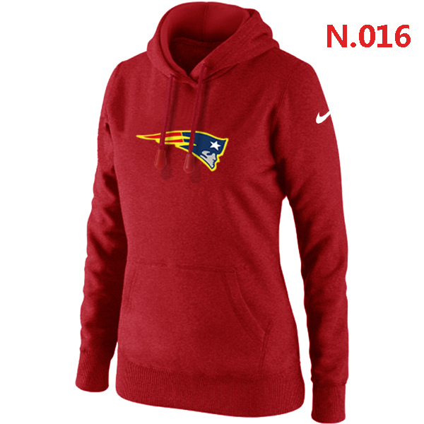 New England Patriots Women's Nike Club Rewind Pullover Hoodie Red