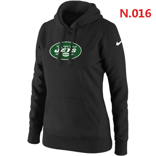 New York Jets Women's Nike Club Rewind Pullover Hoodie Black
