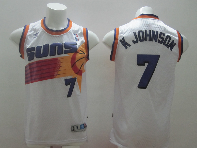 Suns 7 K Johnson White New Revolution 30 Jerseys